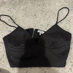 TOBI black snake skinned patterned